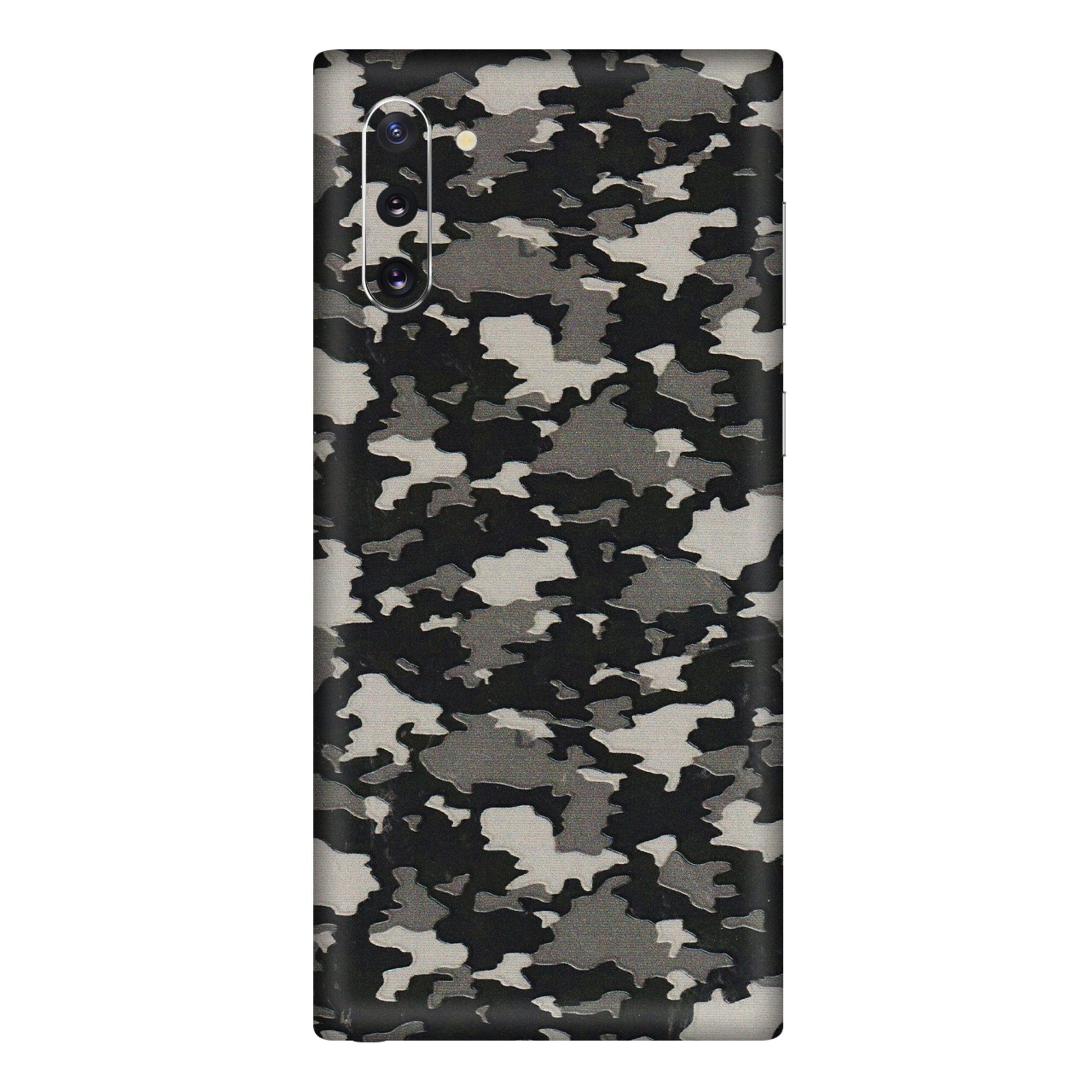 Samsung M/F/Note/Flip and C Phone Skins (All Models) - Black/Grey Camoflaunge - 3D Embossed Finish (L-142) Samsung Galaxy Note 10