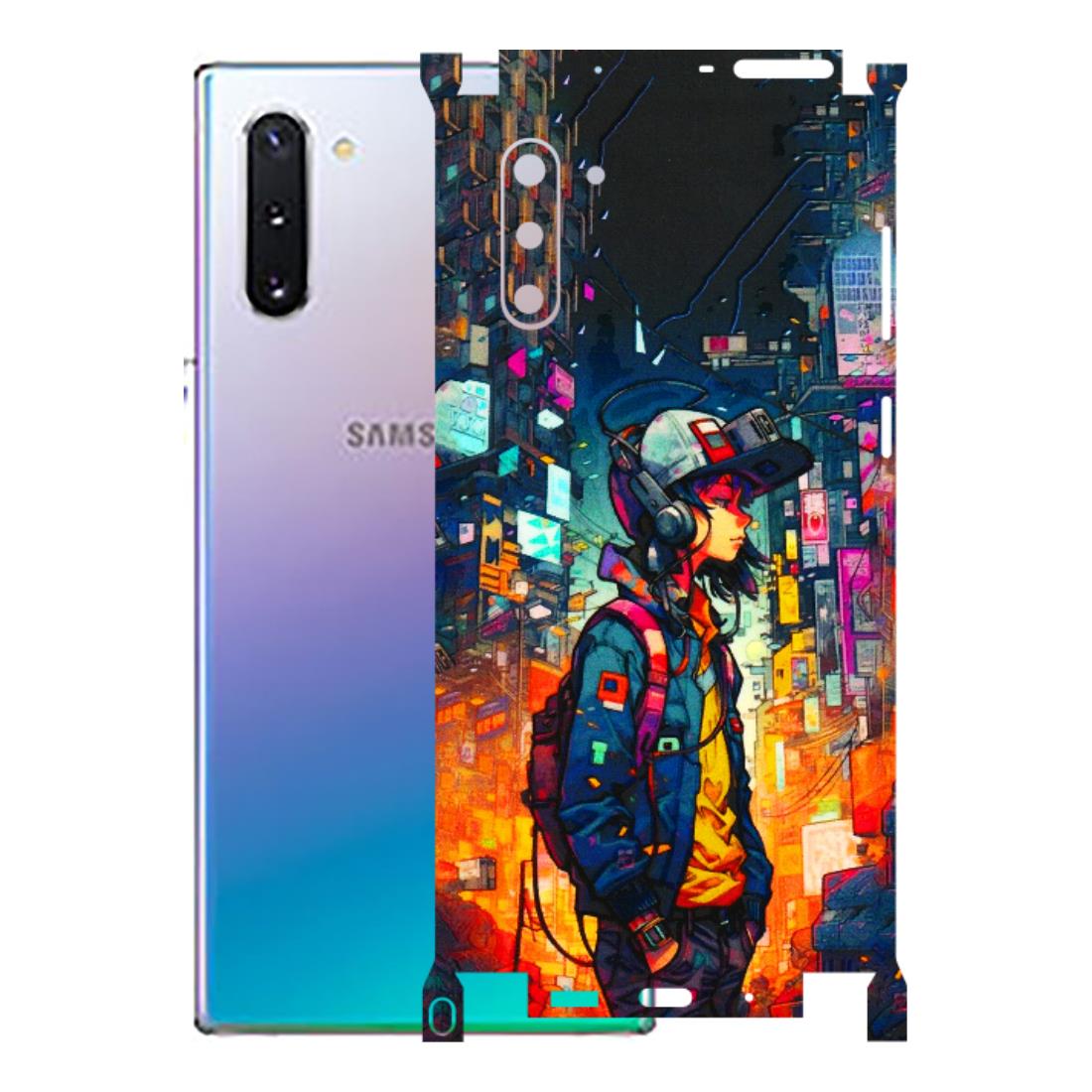 Samsung M/F/Note/Flip and C Phone Skins (All Models) - Street Anime Guy - 3D Embossed Finish (L-158) Samsung Galaxy Note 10