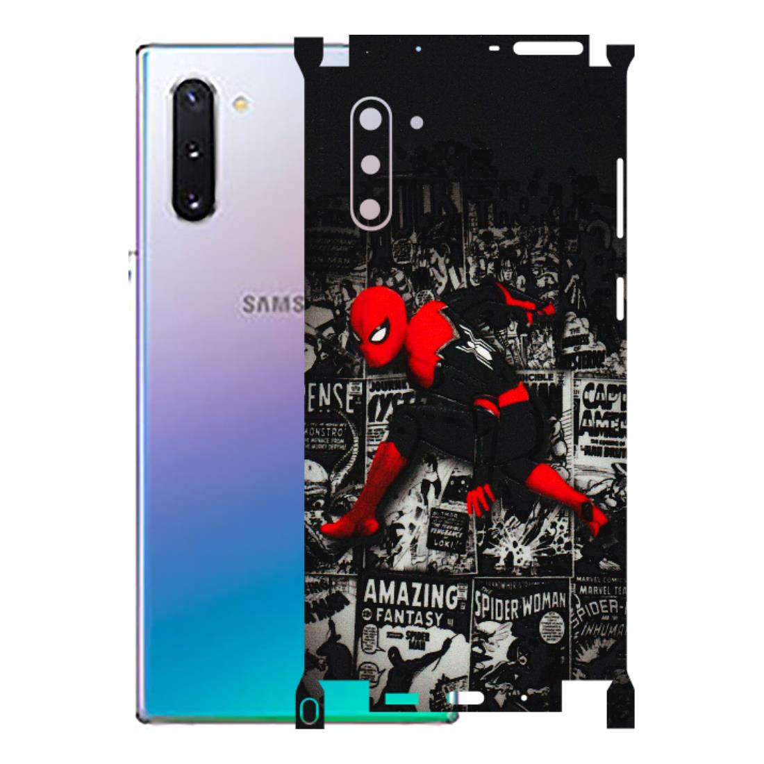 Samsung M/F/Note/Flip and C Phone Skins (All Models) - SpiderMan New - 3D Embossed Finish (L-162) Samsung Galaxy Note 10