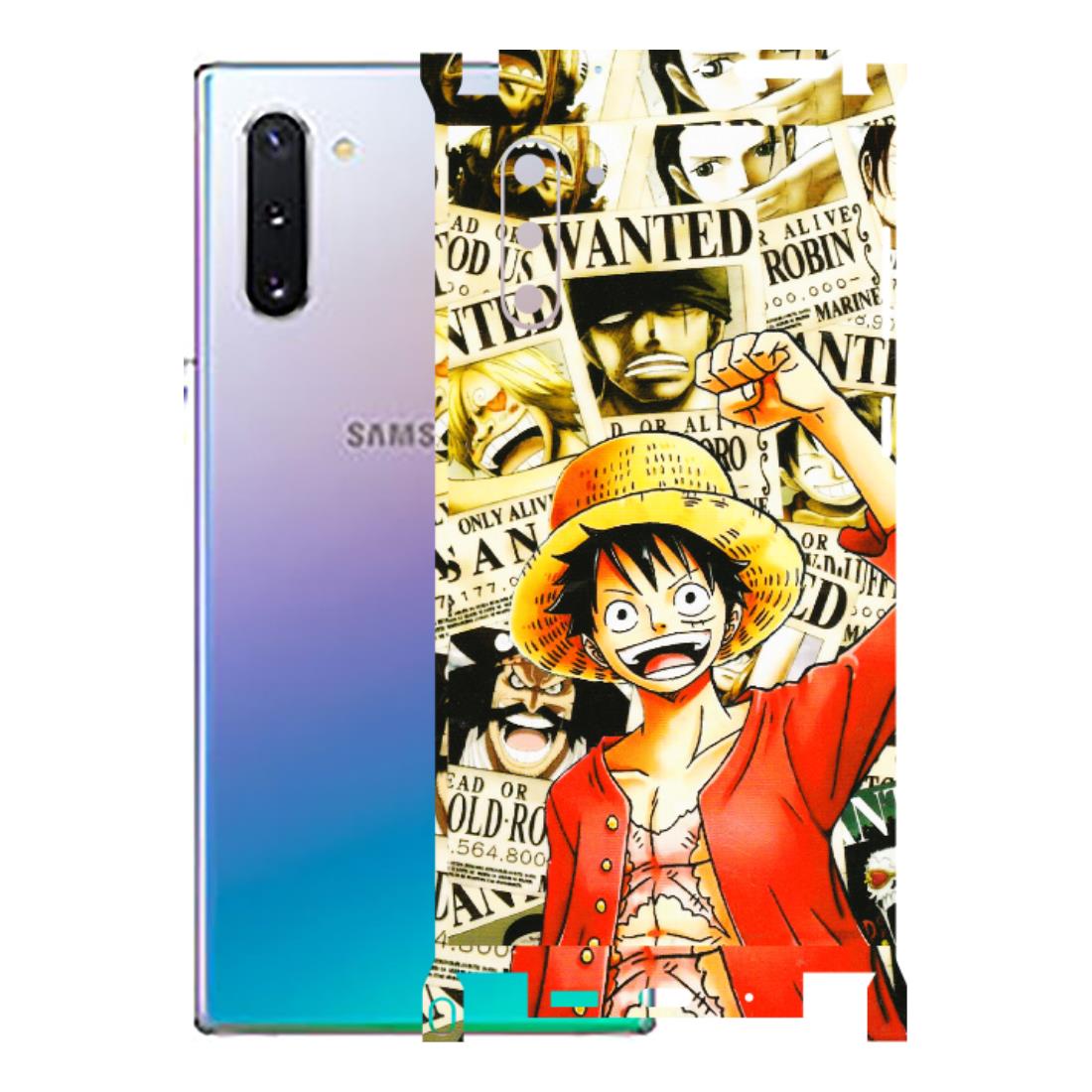 Samsung M/F/Note/Flip and C Phone Skins (All Models) - Luffy Anime - 3D Embossed Finish (L-177) Samsung Galaxy Note 10