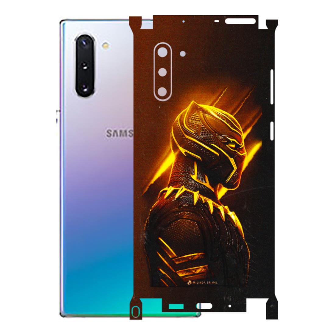 Samsung M/F/Note/Flip and C Phone Skins (All Models) - Gold Black Panther - 3D Embossed Finish (L-181) Samsung Galaxy Note 10