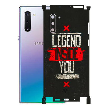 Samsung M/F/Note/Flip and C Phone Skins (All Models) - Legend Inside You - 3D Embossed Finish (L-186) Samsung Galaxy Note 10