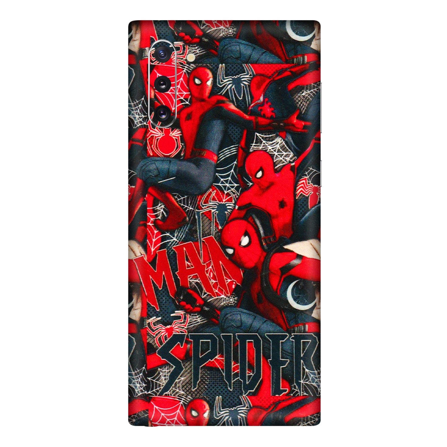 Samsung M/F/Note/Flip and C Phone Skins (All Models) - SpiderMan Cool - 3D Embossed Finish (L-188) Samsung Galaxy Note 10
