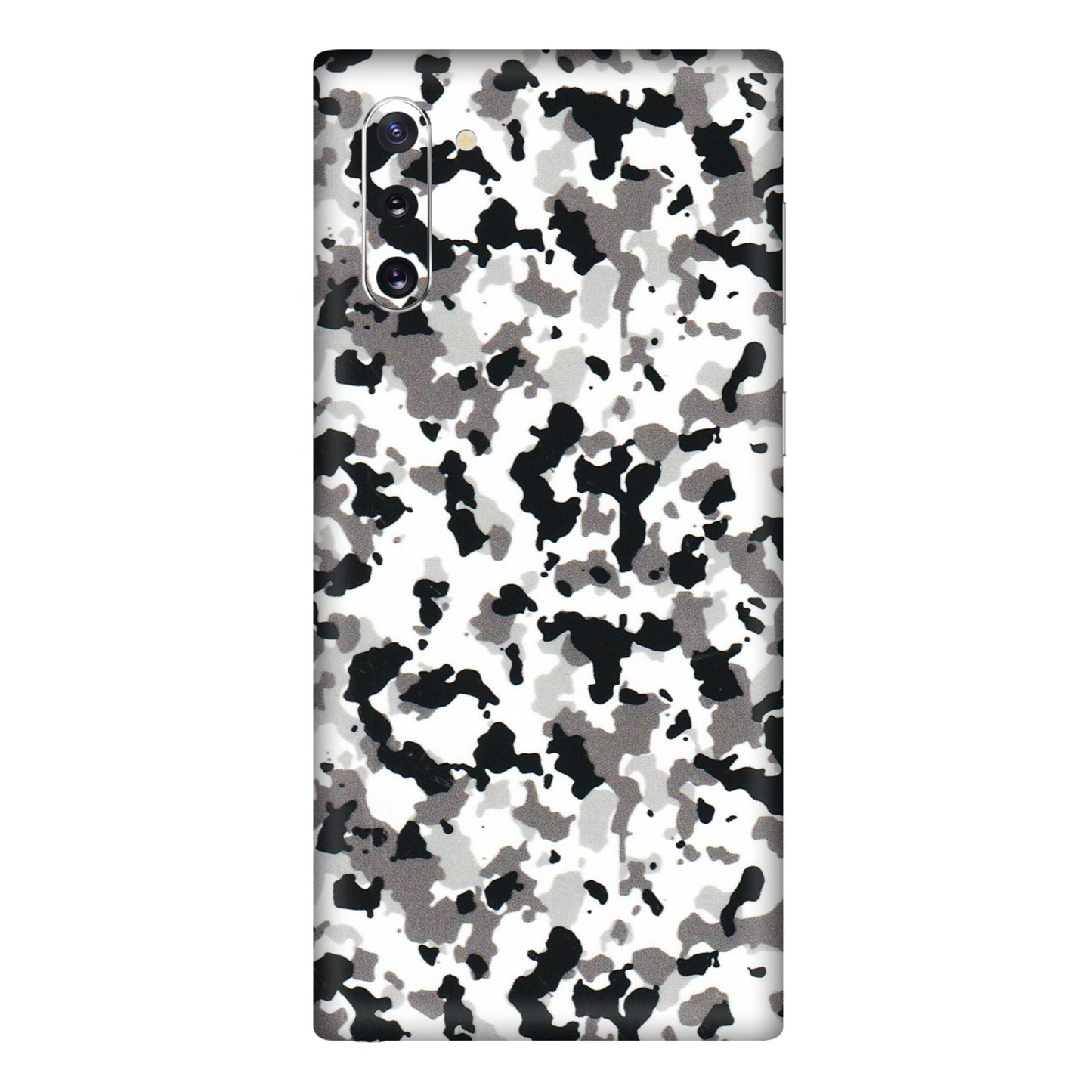 Samsung M/F/Note/Flip and C Phone Skins (All Models) - White Black Camouflage - 3D Embossed Finish (L-18) Samsung Galaxy Note 10