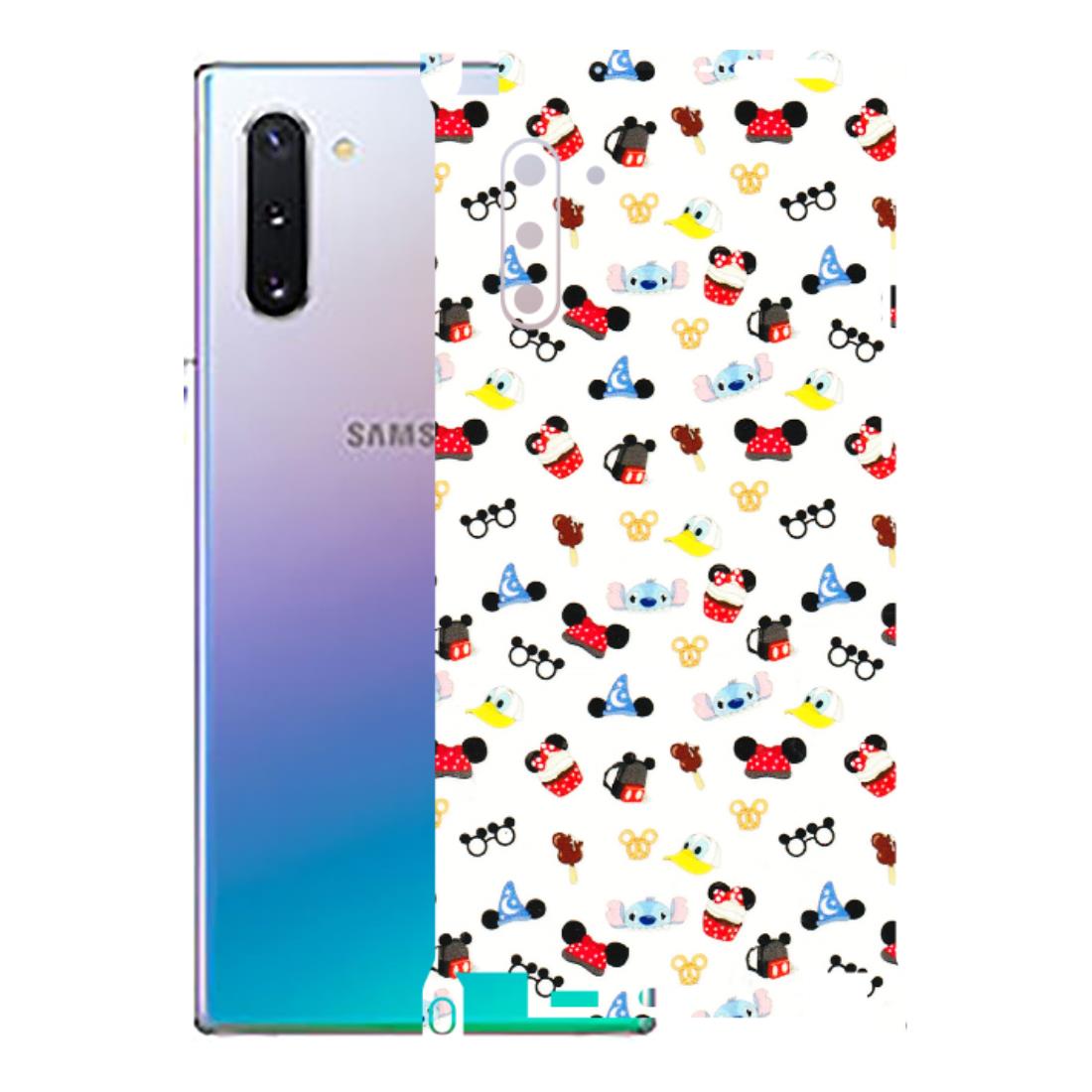 Samsung M/F/Note/Flip and C Phone Skins (All Models) - Minnie Mouse & Donald Doodles s - 3D Embossed Finish (L-194) Samsung Galaxy Note 10