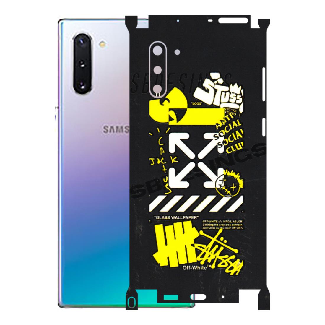 Samsung M/F/Note/Flip and C Phone Skins (All Models) - Anti Social Graffiti - 3D Embossed Finish (L-198) Samsung Galaxy Note 10