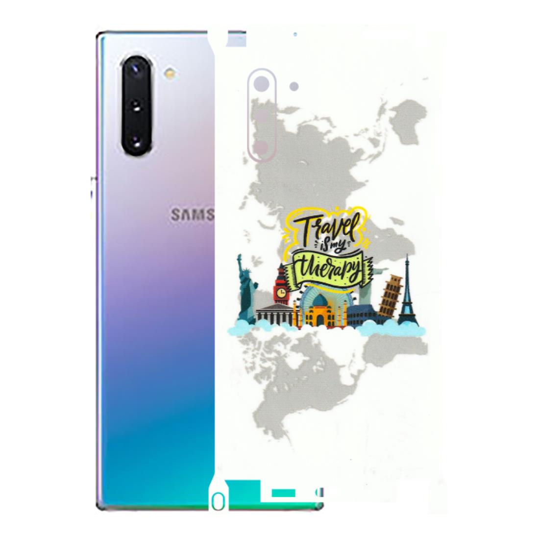Samsung M/F/Note/Flip and C Phone Skins (All Models) - Travel Therapy - 3D Embossed Finish (L-199) Samsung Galaxy Note 10