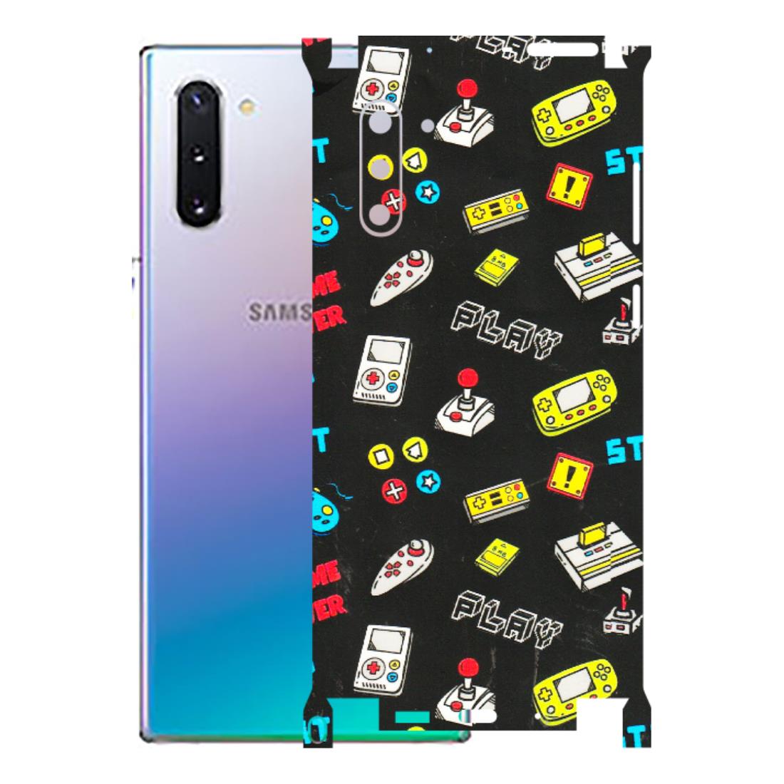 Samsung M/F/Note/Flip and C Phone Skins (All Models) - Gaming Doodles - 3D Embossed Finish (L-224) Samsung Galaxy Note 10
