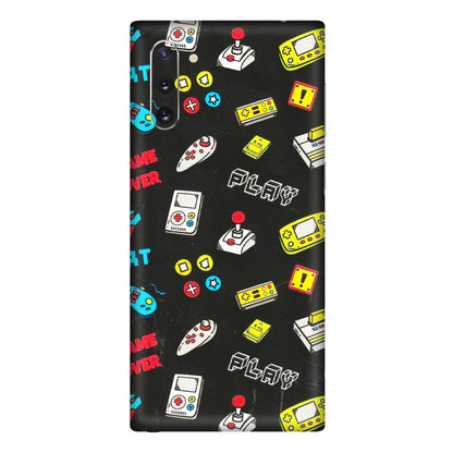 Samsung M/F/Note/Flip and C Phone Skins (All Models) - Gaming Doodles - 3D Embossed Finish (L-224) Samsung Galaxy Note 10