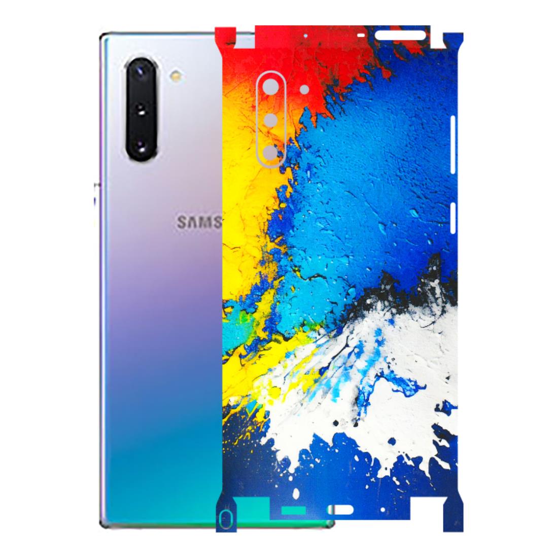 Samsung M/F/Note/Flip and C Phone Skins (All Models) - Acrylic Paint Spill - 3D Embossed Finish (L-229) Samsung Galaxy Note 10