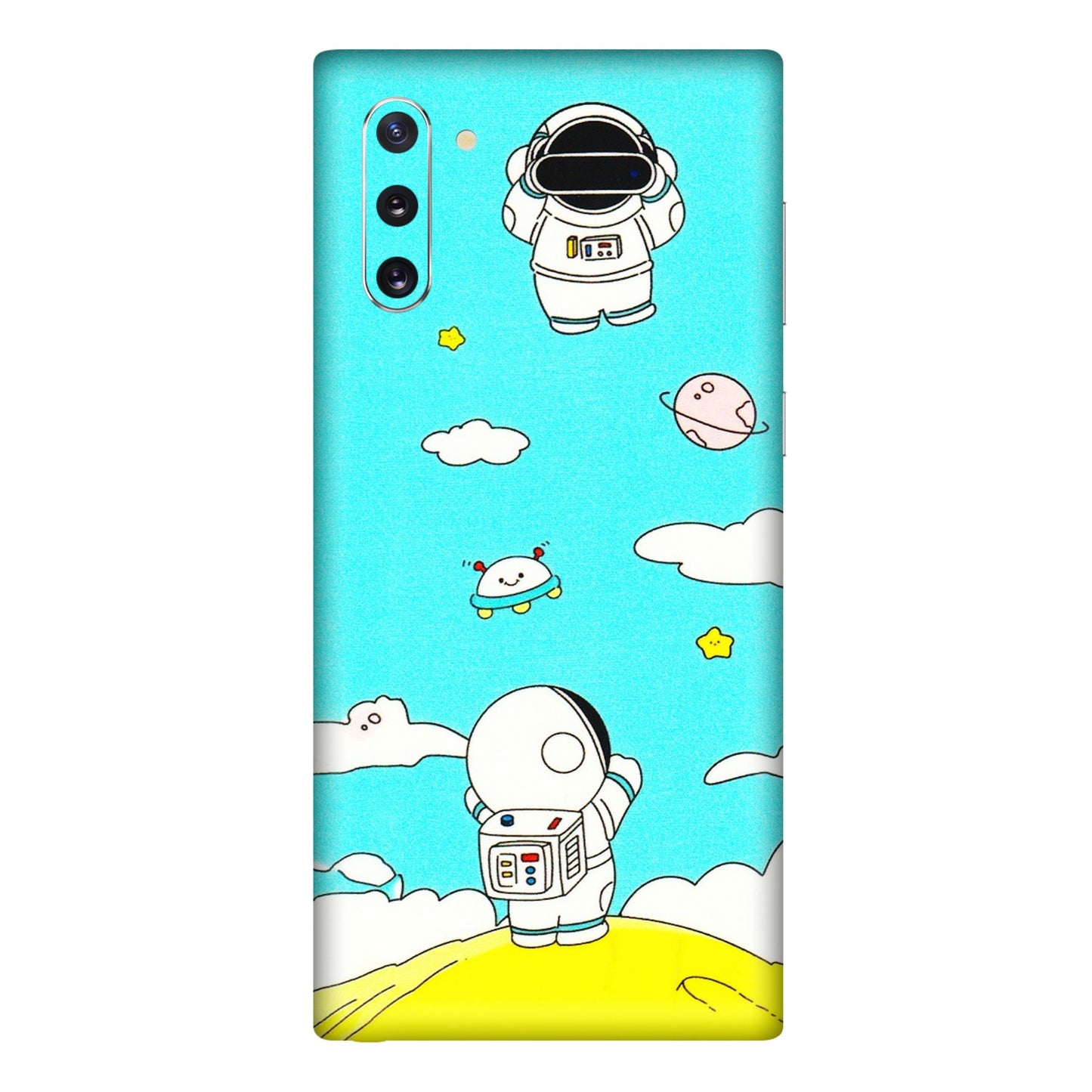 Samsung M/F/Note/Flip and C Phone Skins (All Models) - Blue Skies Astro Float - 3D Embossed Finish (L-230) Samsung Galaxy Note 10