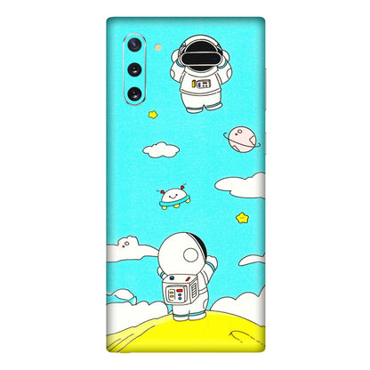 Samsung M/F/Note/Flip and C Phone Skins (All Models) - Blue Skies Astro Float - 3D Embossed Finish (L-230) Samsung Galaxy Note 10