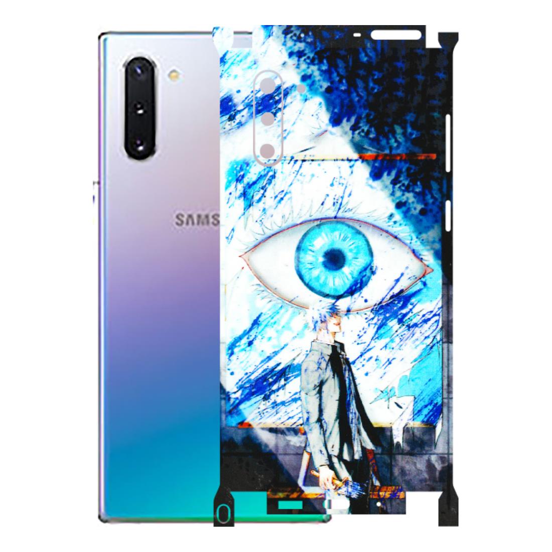 Samsung M/F/Note/Flip and C Phone Skins (All Models) - Gojo Satoru evil eye - 3D Embossed Finish (L-239) Samsung Galaxy Note 10
