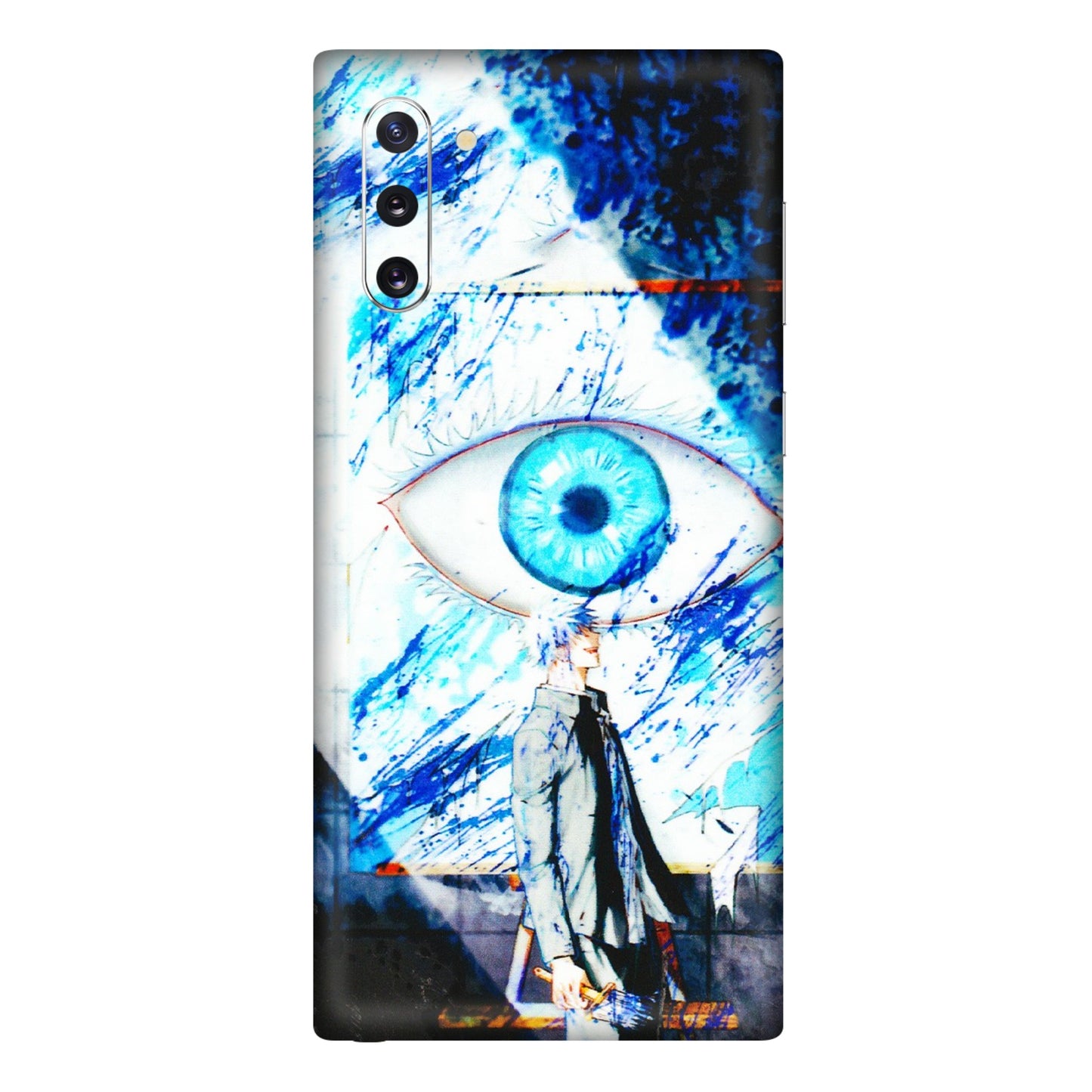 Samsung M/F/Note/Flip and C Phone Skins (All Models) - Gojo Satoru evil eye - 3D Embossed Finish (L-239) Samsung Galaxy Note 10