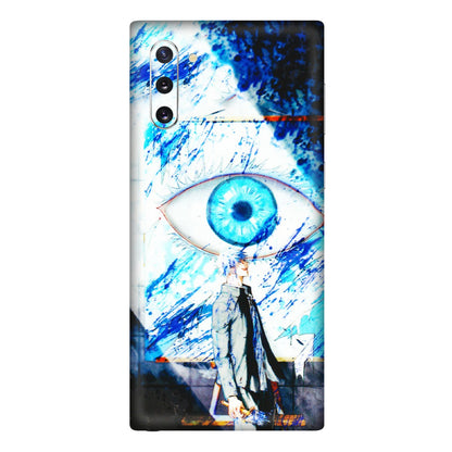 Samsung M/F/Note/Flip and C Phone Skins (All Models) - Gojo Satoru evil eye - 3D Embossed Finish (L-239) Samsung Galaxy Note 10