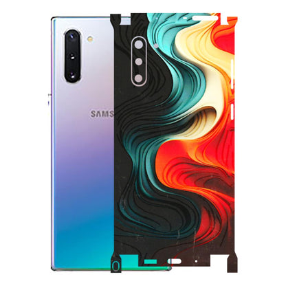 Samsung M/F/Note/Flip and C Phone Skins (All Models) - The Silky Swirl - 3D Embossed Finish (L-240) Samsung Galaxy Note 10