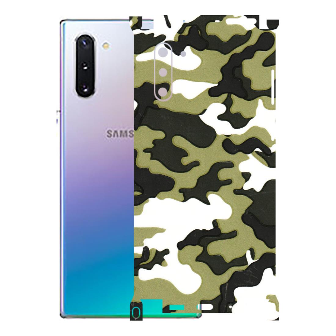 Samsung M/F/Note/Flip and C Phone Skins (All Models) - Camouflages White And Green - 3D Embossed Finish (L-243) Samsung Galaxy Note 10