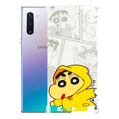 Samsung M/F/Note/Flip and C Phone Skins (All Models) - Yellow Shinchan Comic - 3D Embossed Finish (L-246) Samsung Galaxy Note 10