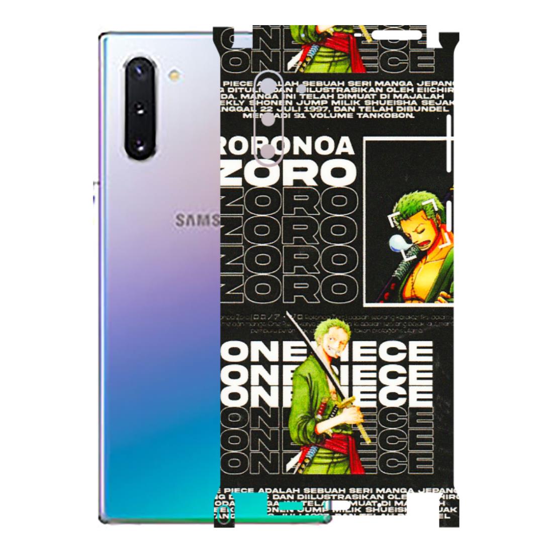 Samsung M/F/Note/Flip and C Phone Skins (All Models) - One Piece Zoro - 3D Embossed Finish (L-250) Samsung Galaxy Note 10