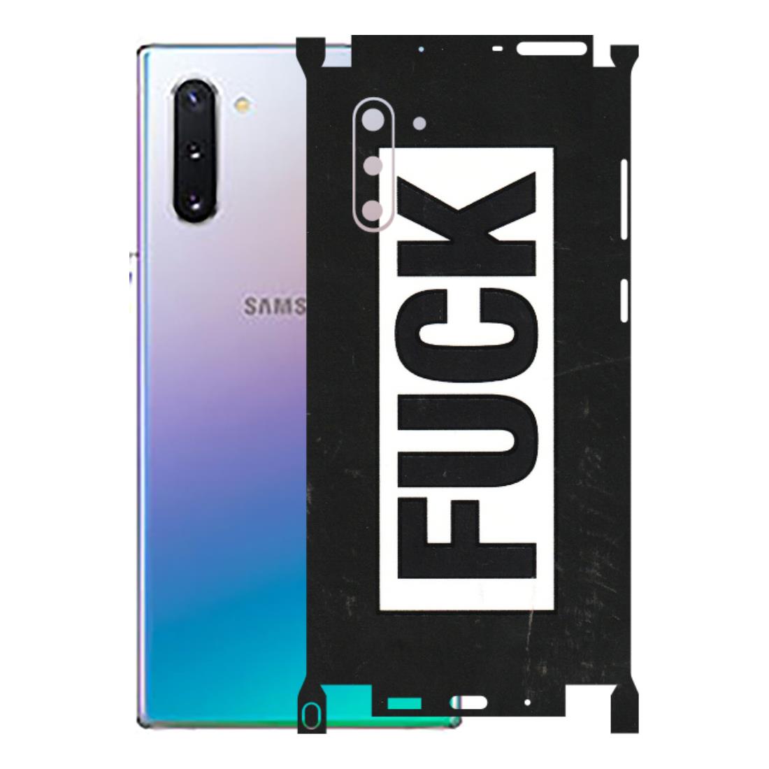 Samsung M/F/Note/Flip and C Phone Skins (All Models) - The F Word - 3D Embossed Finish (L-255) Samsung Galaxy Note 10