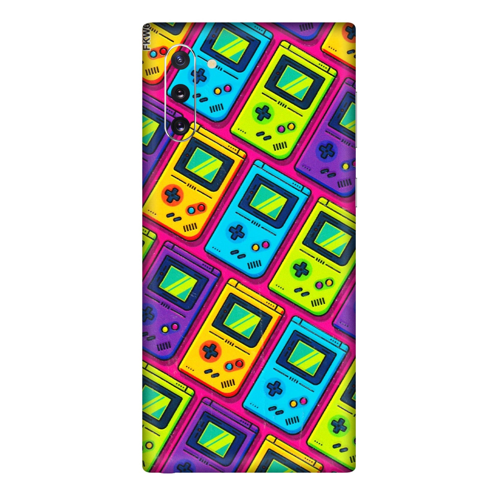 Samsung M/F/Note/Flip and C Phone Skins (All Models) - Gameboy Colourful - 3D Embossed Finish (L-266) Samsung Galaxy Note 10