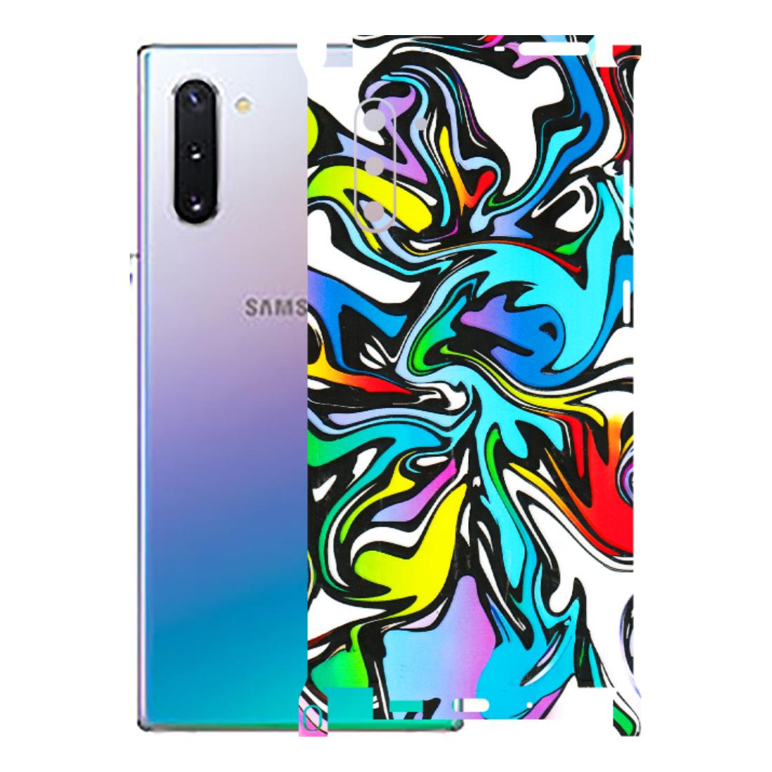 Samsung M/F/Note/Flip and C Phone Skins (All Models) - Abstract Colour Paints - 3D Embossed Finish (L-271) Samsung Galaxy Note 10