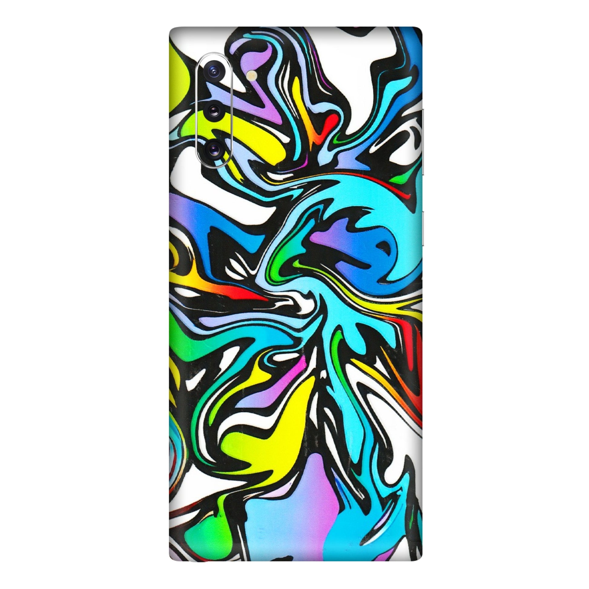 Samsung M/F/Note/Flip and C Phone Skins (All Models) - Abstract Colour Paints - 3D Embossed Finish (L-271) Samsung Galaxy Note 10