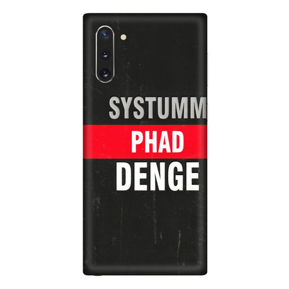 Samsung M/F/Note/Flip and C Phone Skins (All Models) - Systumm Phad Denge - 3D Embossed Finish (L-278) Samsung Galaxy Note 10