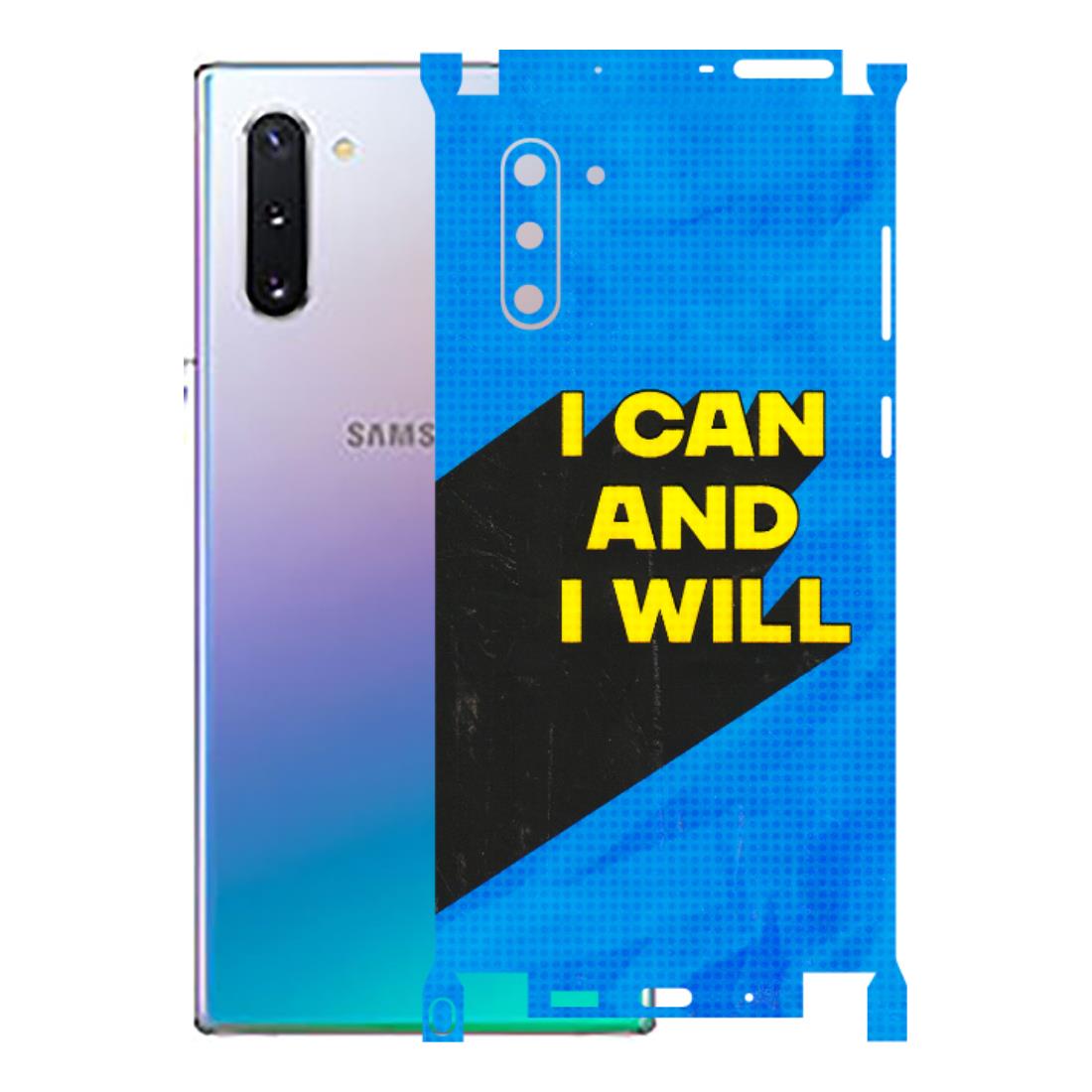 Samsung M/F/Note/Flip and C Phone Skins (All Models) - I Can And I Will - 3D Embossed Finish (L-281) Samsung Galaxy Note 10