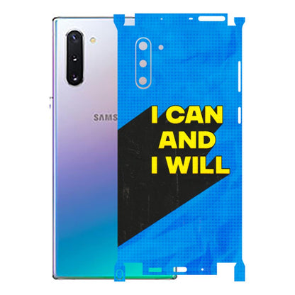 Samsung M/F/Note/Flip and C Phone Skins (All Models) - I Can And I Will - 3D Embossed Finish (L-281) Samsung Galaxy Note 10