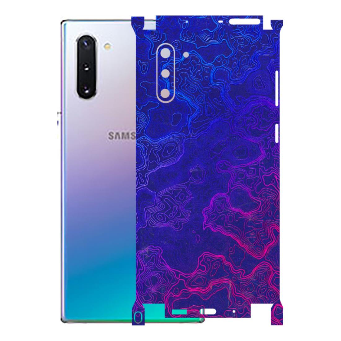 Samsung M/F/Note/Flip and C Phone Skins (All Models) - Purple Ripples Swirl - 3D Embossed Finish (L-314) Samsung Galaxy Note 10