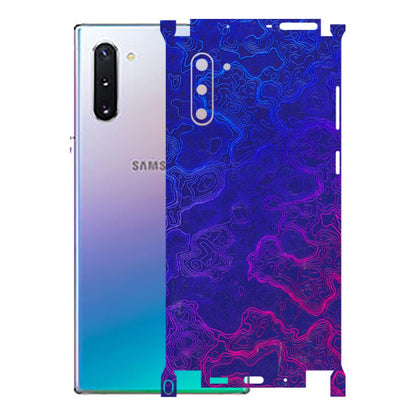 Samsung M/F/Note/Flip and C Phone Skins (All Models) - Purple Ripples Swirl - 3D Embossed Finish (L-314) Samsung Galaxy Note 10