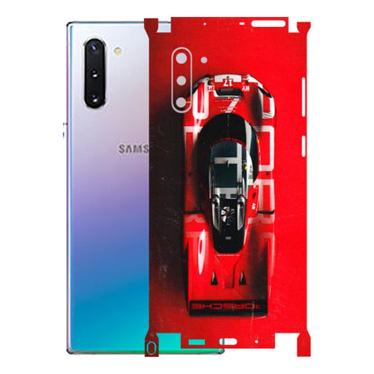 Samsung M/F/Note/Flip and C Phone Skins (All Models) - Red Porsche Car Logo - 3D Embossed Finish (L-315) Samsung Galaxy Note 10
