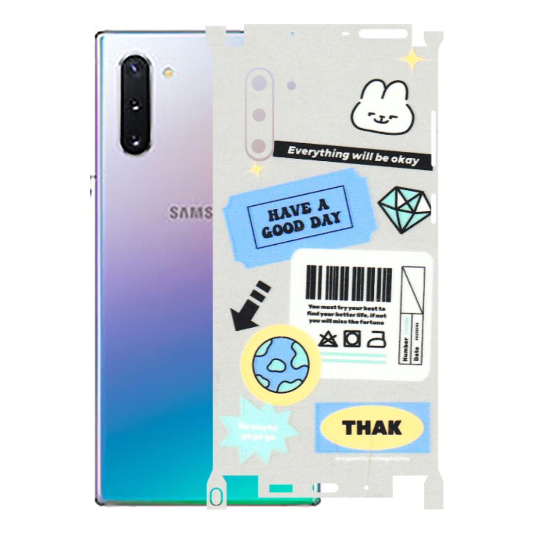 Samsung M/F/Note/Flip and C Phone Skins (All Models) - Will Be Okay Design - 3D Embossed Finish (L-316) Samsung Galaxy Note 10