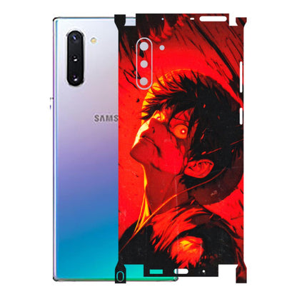 Samsung M/F/Note/Flip and C Phone Skins (All Models) - D.Luffy Power Up One Piece Anime - 3D Embossed Finish (L-326) Samsung Galaxy Note 10