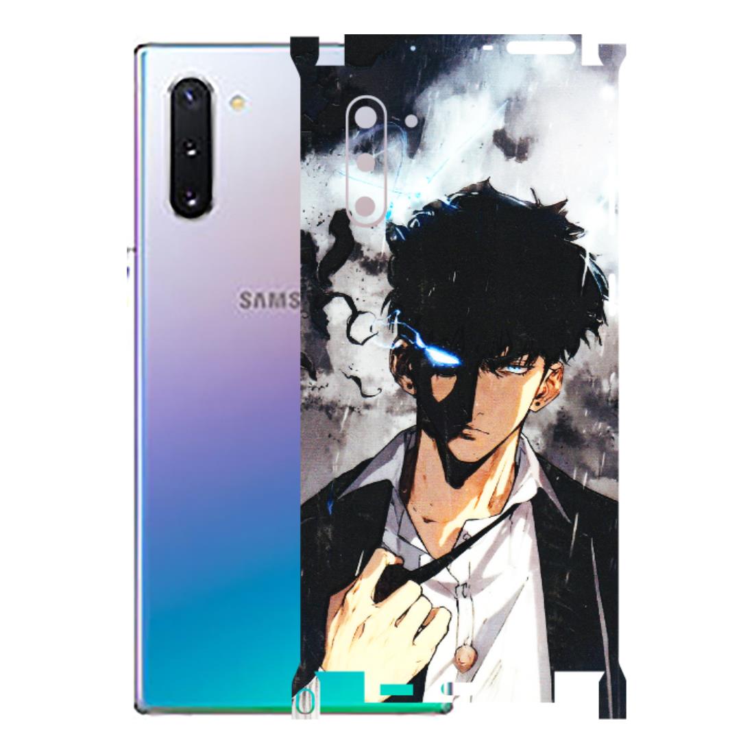 Samsung M/F/Note/Flip and C Phone Skins (All Models) - Sung Jinwoo Manhwa Anime - 3D Embossed Finish (L-328) Samsung Galaxy Note 10