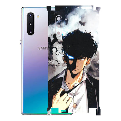 Samsung M/F/Note/Flip and C Phone Skins (All Models) - Sung Jinwoo Manhwa Anime - 3D Embossed Finish (L-328) Samsung Galaxy Note 10