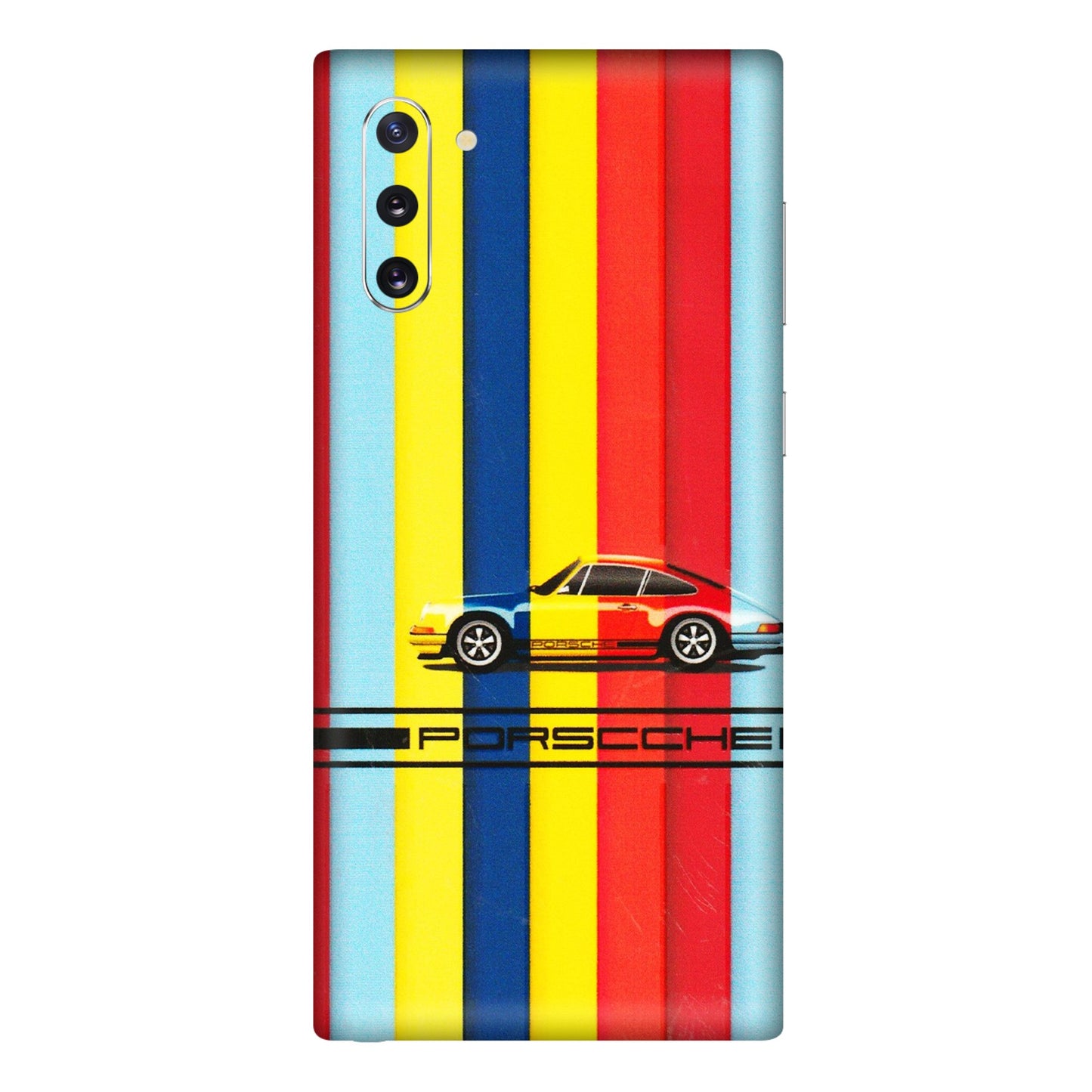 Samsung M/F/Note/Flip and C Phone Skins (All Models) - Multicolour Porche - 3D Embossed Finish (L-39) Samsung Galaxy Note 10
