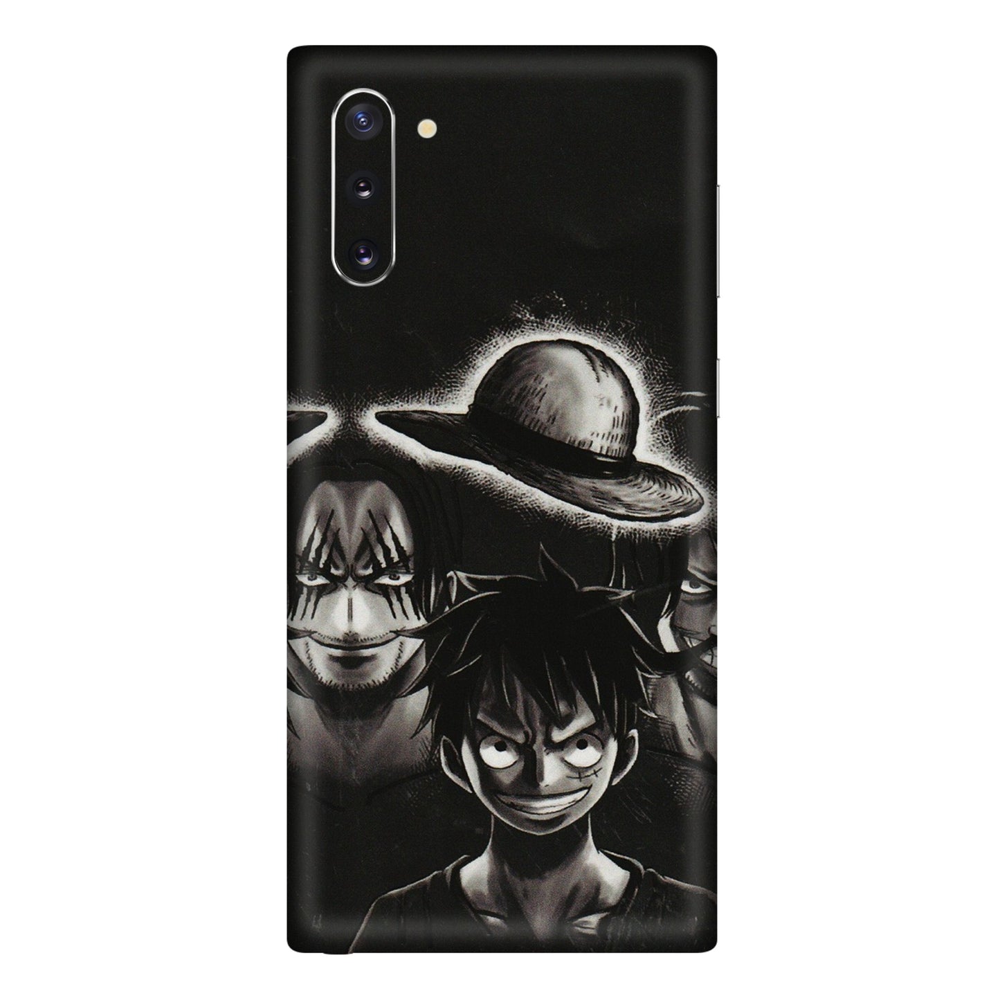 Samsung M/F/Note/Flip and C Phone Skins (All Models) - Black Luffy Hat - 3D Embossed Finish (L-57) Samsung Galaxy Note 10