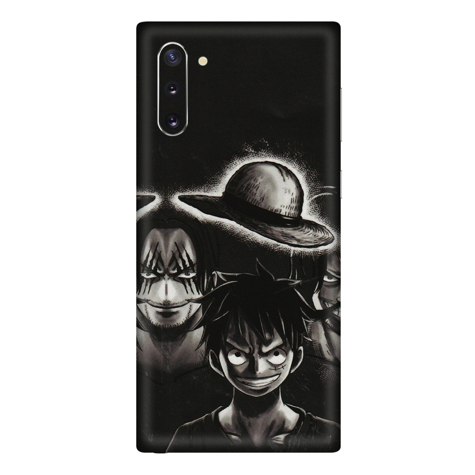 Samsung M/F/Note/Flip and C Phone Skins (All Models) - Black Luffy Hat - 3D Embossed Finish (L-57) Samsung Galaxy Note 10