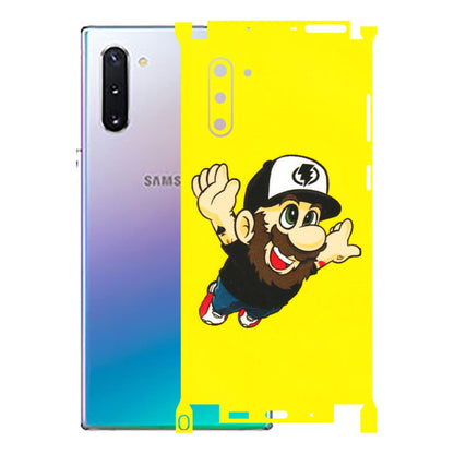 Samsung M/F/Note/Flip and C Phone Skins (All Models) - Flying Beardo - 3D Embossed Finish (L-60) Samsung Galaxy Note 10