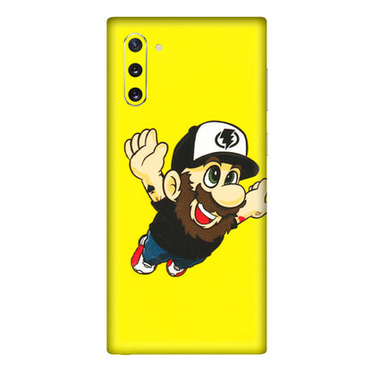 Samsung M/F/Note/Flip and C Phone Skins (All Models) - Flying Beardo - 3D Embossed Finish (L-60) Samsung Galaxy Note 10