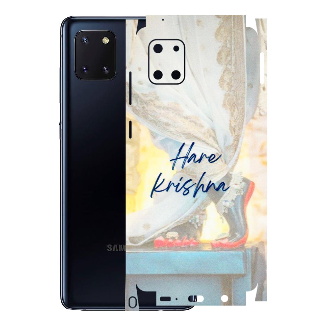 Samsung M/F/Note/Flip and C Phone Skins (All Models) - Hare Krishna - 3D Embossed Finish (L-03) Samsung Galaxy Note 10 Lite