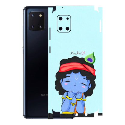 Samsung M/F/Note/Flip and C Phone Skins (All Models) - Radhe Radhe Cute Toon - 3D Embossed Finish (L-05) Samsung Galaxy Note 10 Lite