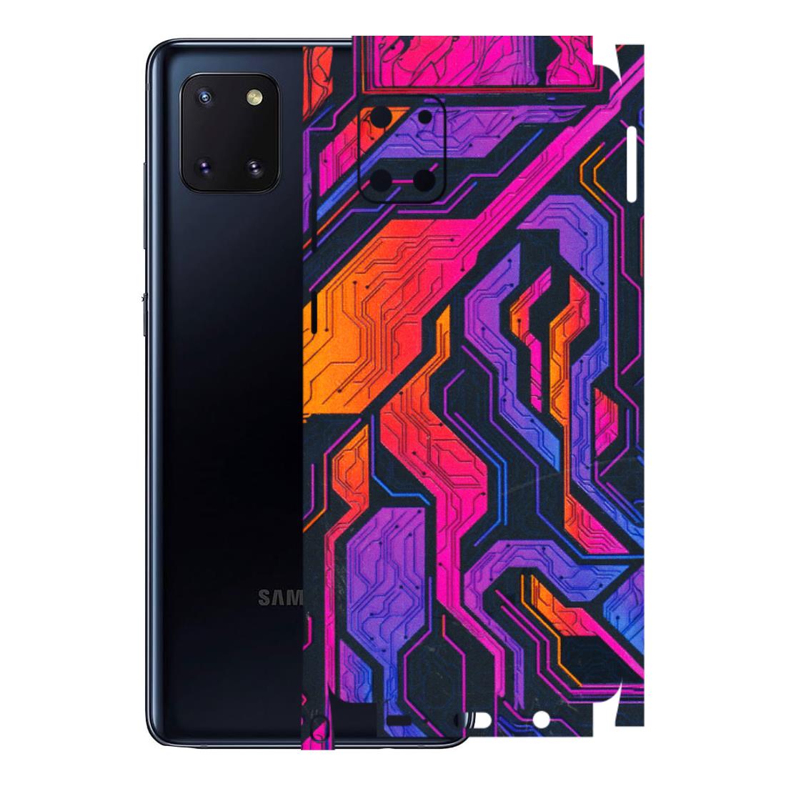 Samsung M/F/Note/Flip and C Phone Skins (All Models) - Tech Circuits Futuristic - 3D Embossed Finish (L-07) Samsung Galaxy Note 10 Lite