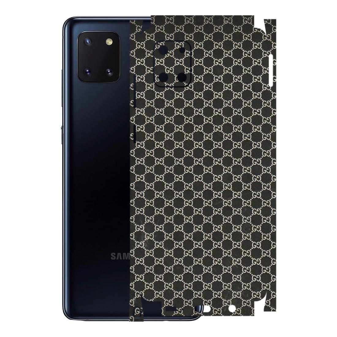 Samsung M/F/Note/Flip and C Phone Skins (All Models) - Black G Print - 3D Embossed Finish (L-109) Samsung Galaxy Note 10 Lite