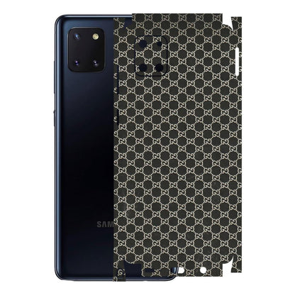 Samsung M/F/Note/Flip and C Phone Skins (All Models) - Black G Print - 3D Embossed Finish (L-109) Samsung Galaxy Note 10 Lite