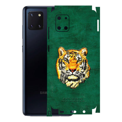 Samsung M/F/Note/Flip and C Phone Skins (All Models) - Leather Feel Tiger - 3D Embossed Finish (L-111) Samsung Galaxy Note 10 Lite