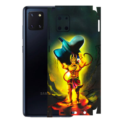 Samsung M/F/Note/Flip and C Phone Skins (All Models) - Hanuman Ji - 3D Embossed Finish (L-128) Samsung Galaxy Note 10 Lite