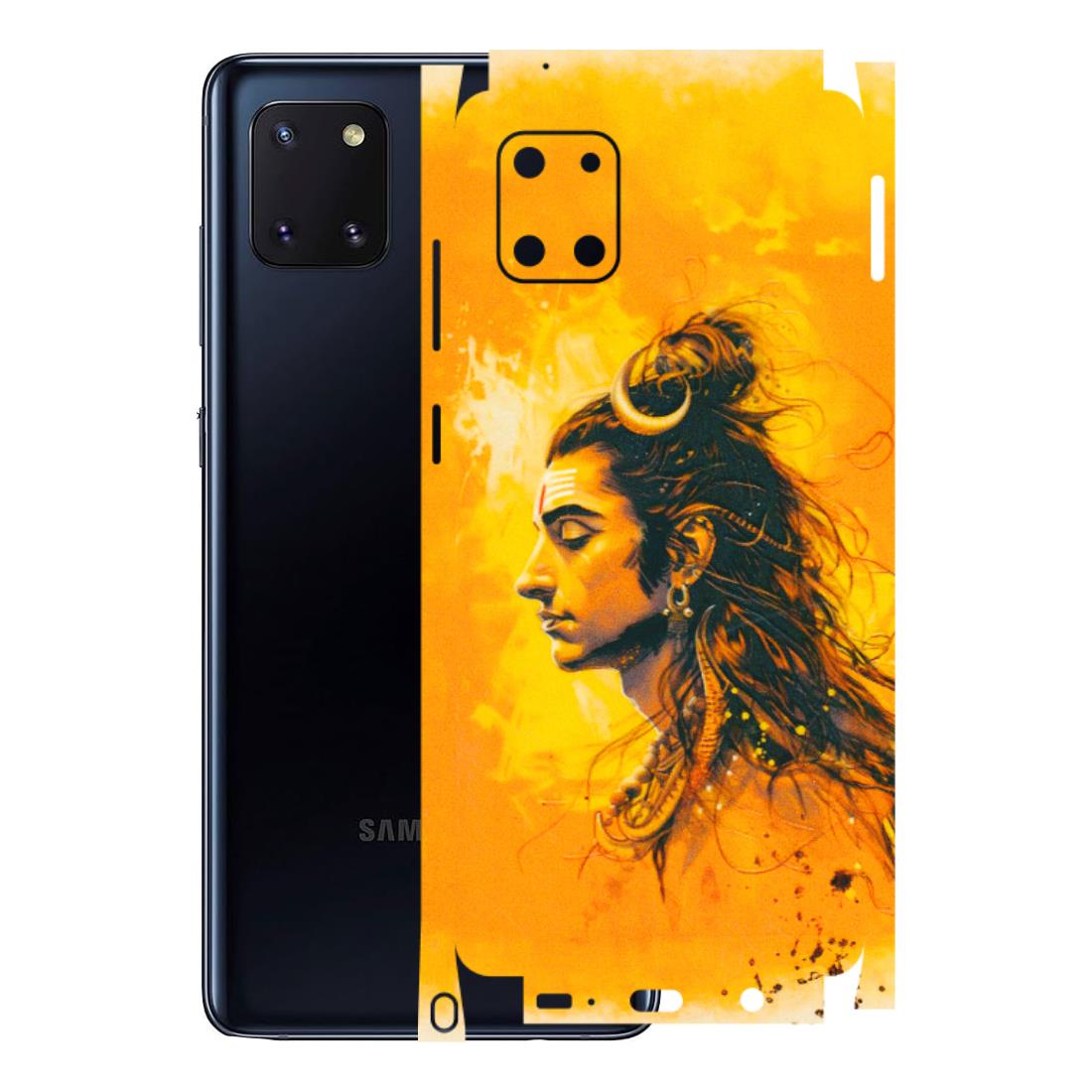 Samsung M/F/Note/Flip and C Phone Skins (All Models) - Shiv Shakti - 3D Embossed Finish (L-14) Samsung Galaxy Note 10 Lite